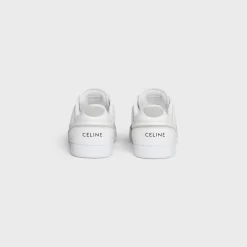 CT-10 CELINE TRAINER LOW LACE-UP SNEAKER in CALFSKIN AND SUEDE CALFSKIN