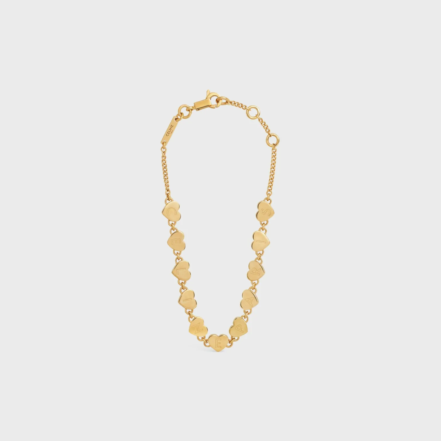 Cœur Celine Bracelet in Brass with Gold Finish