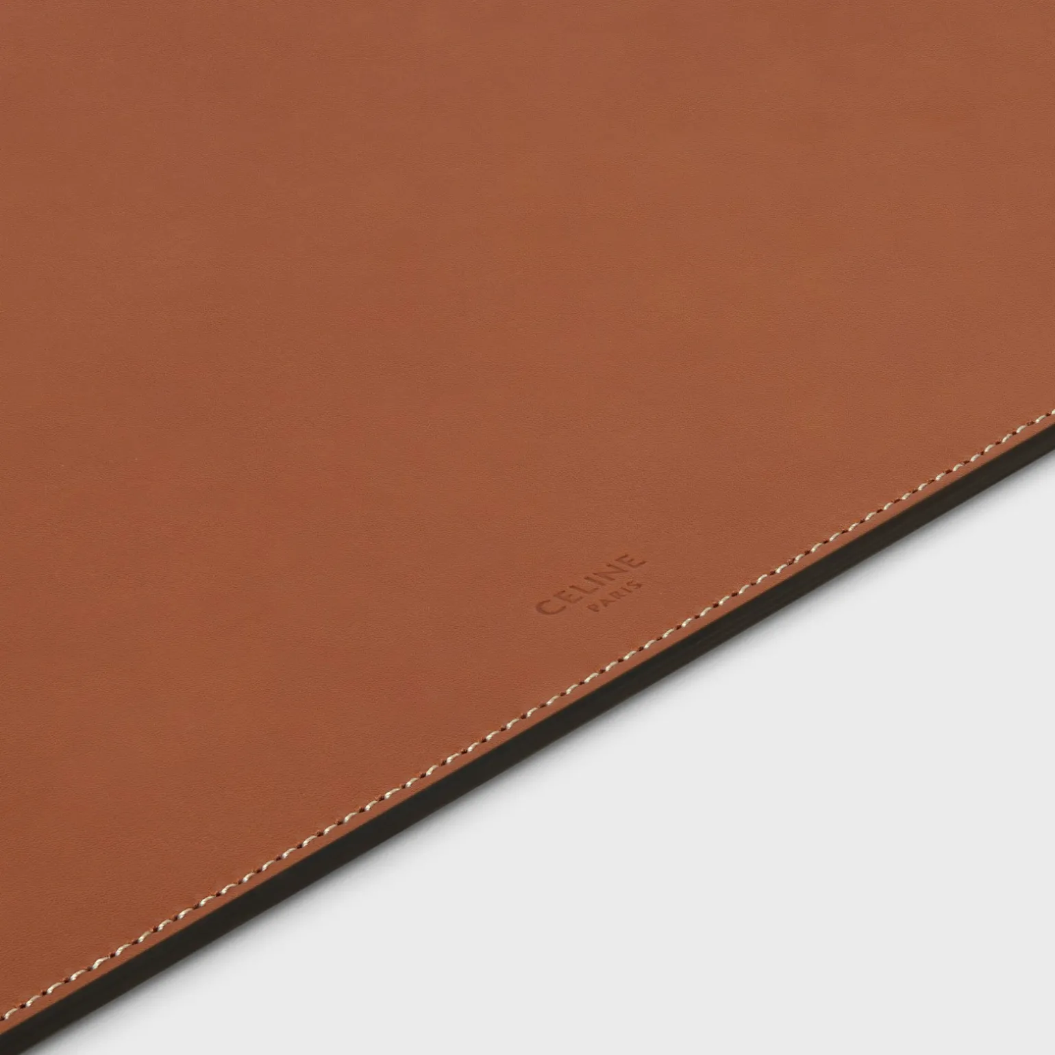 Desk Pad in Natural Calfskin