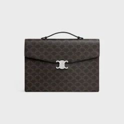 DOCUMENT HOLDER in Triomphe Canvas and calfskin