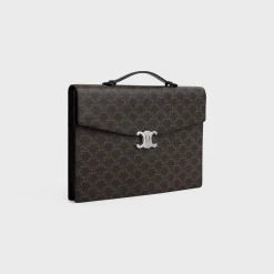 DOCUMENT HOLDER in Triomphe Canvas and calfskin