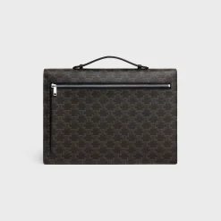 DOCUMENT HOLDER in Triomphe Canvas and calfskin