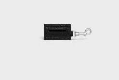 DOG BAGS HOLDER IN SUEDE CALFSKIN WITH STRASS