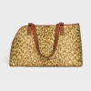 Dog cabas in Triomphe canvas with leopard print and calfskin