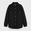 egg overshirt in double face cashmere