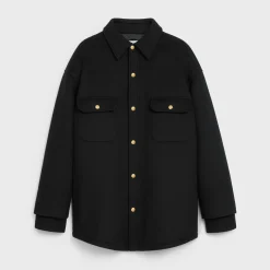 egg overshirt in double face cashmere