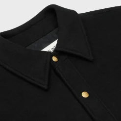 egg overshirt in double face cashmere