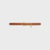 ELEGANT CHARM BELT in Natural Calfskin