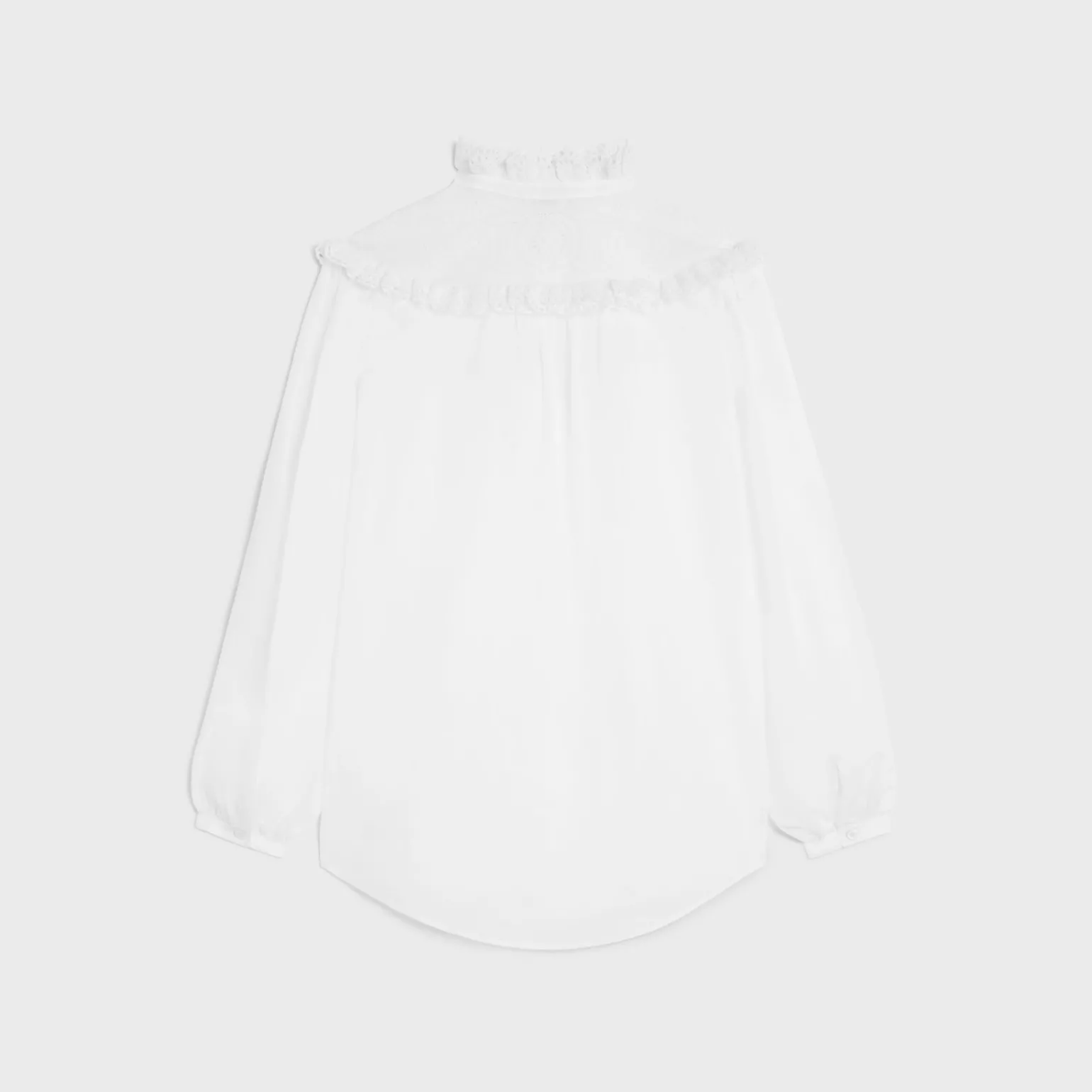 embroidered romy shirt in cotton muslin