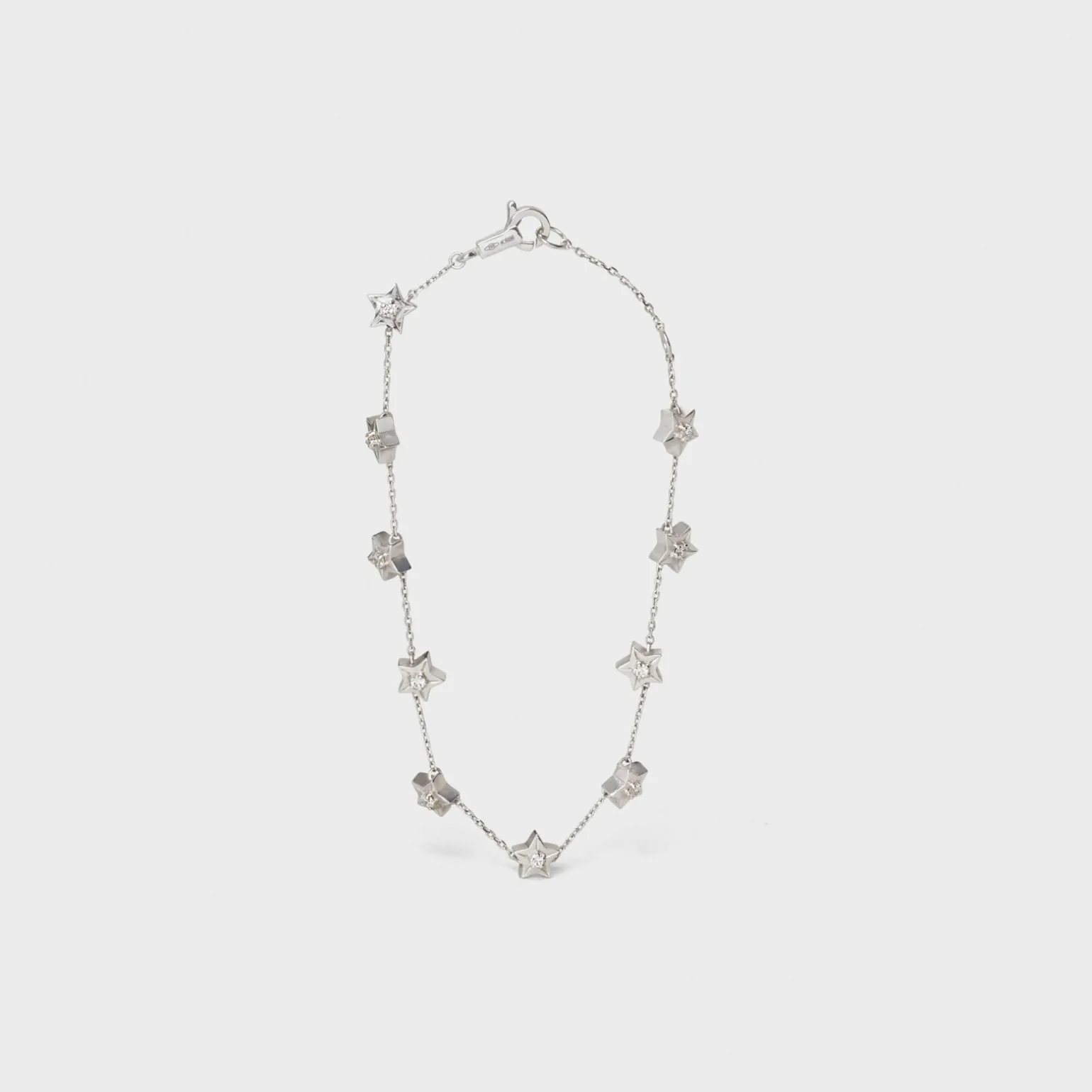 Etoile Celine Multi Stars Bracelet in White Gold and Diamonds