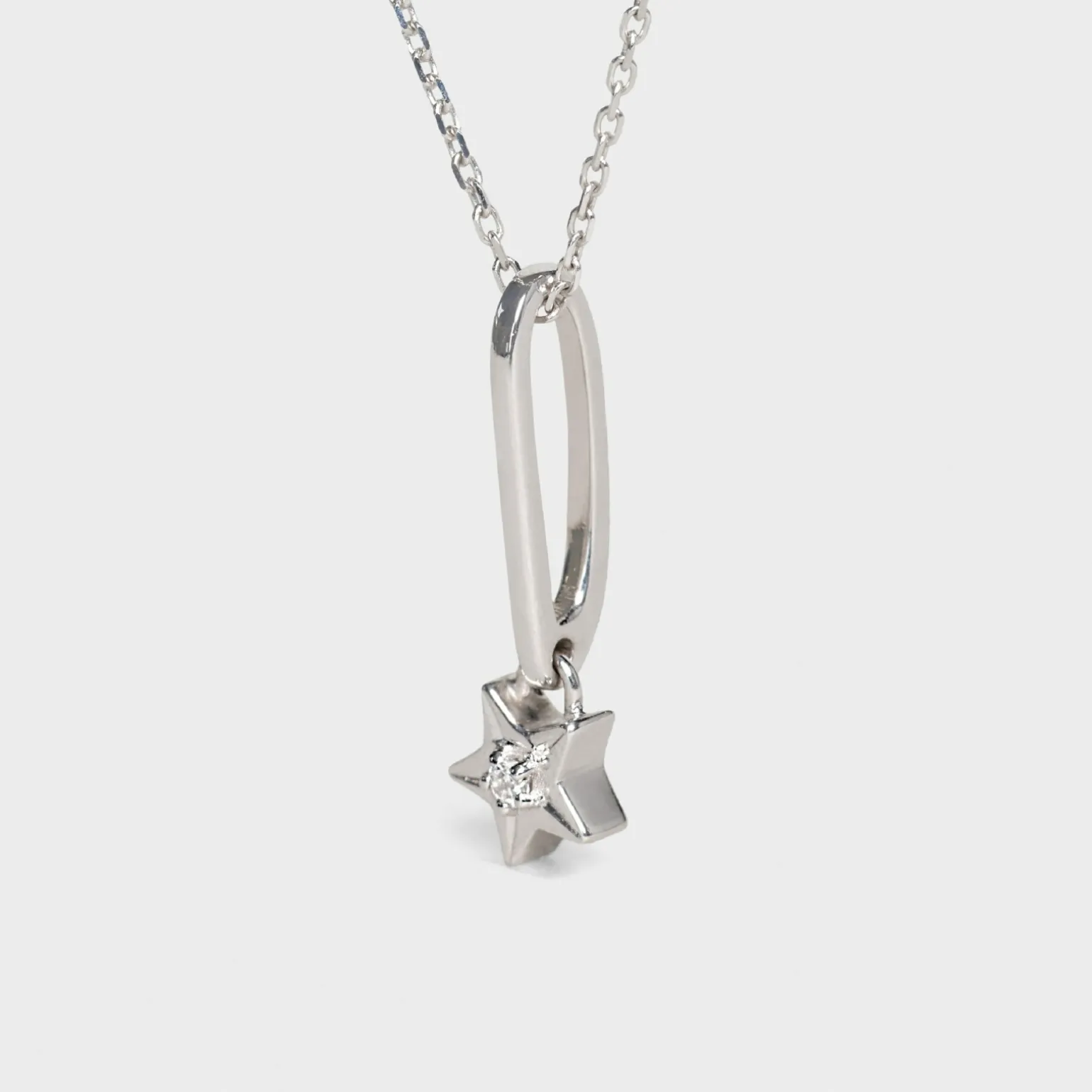 Etoile Celine Necklace in White Gold and Diamond