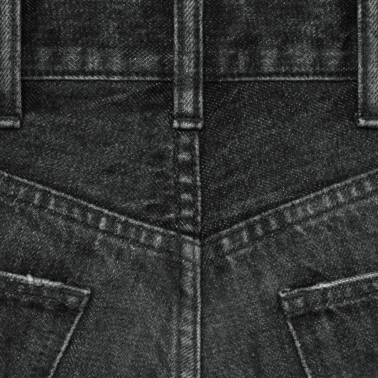 flared surf jeans in black ice rinse denim