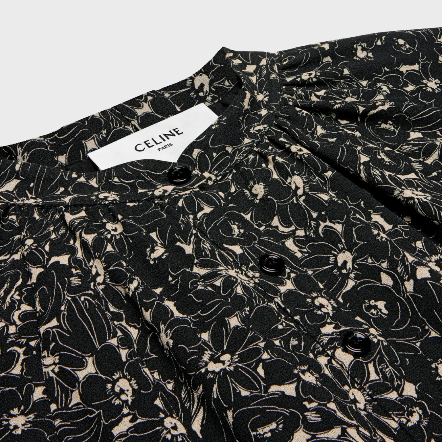 folk dress in viscose georgette