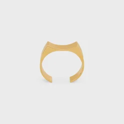 Formes Abstraites Concave Cuff in Brass with Gold Finish