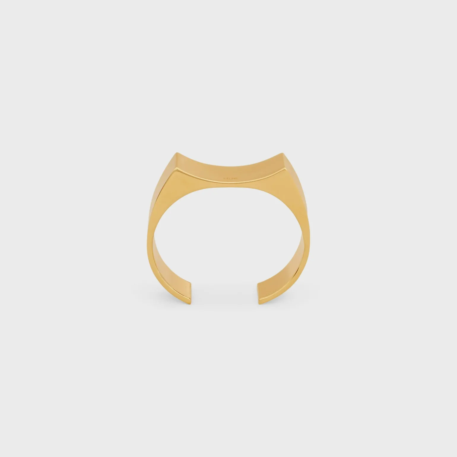 Formes Abstraites Concave Cuff in Brass with Gold Finish