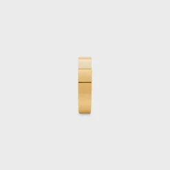 Formes Abstraites Concave Cuff in Brass with Gold Finish