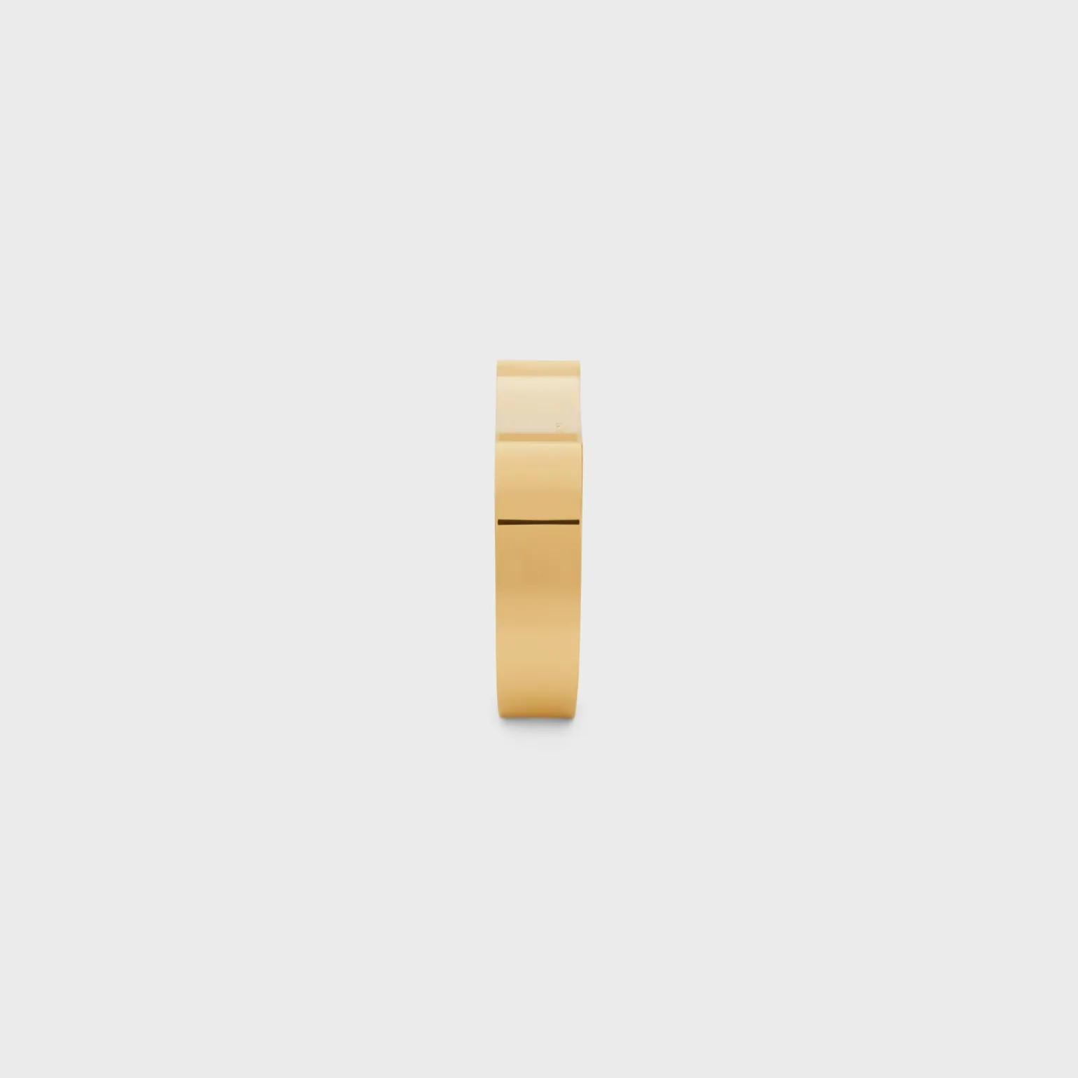 Formes Abstraites Concave Cuff in Brass with Gold Finish