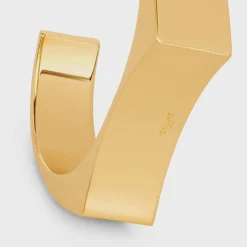 Formes Abstraites Concave Cuff in Brass with Gold Finish