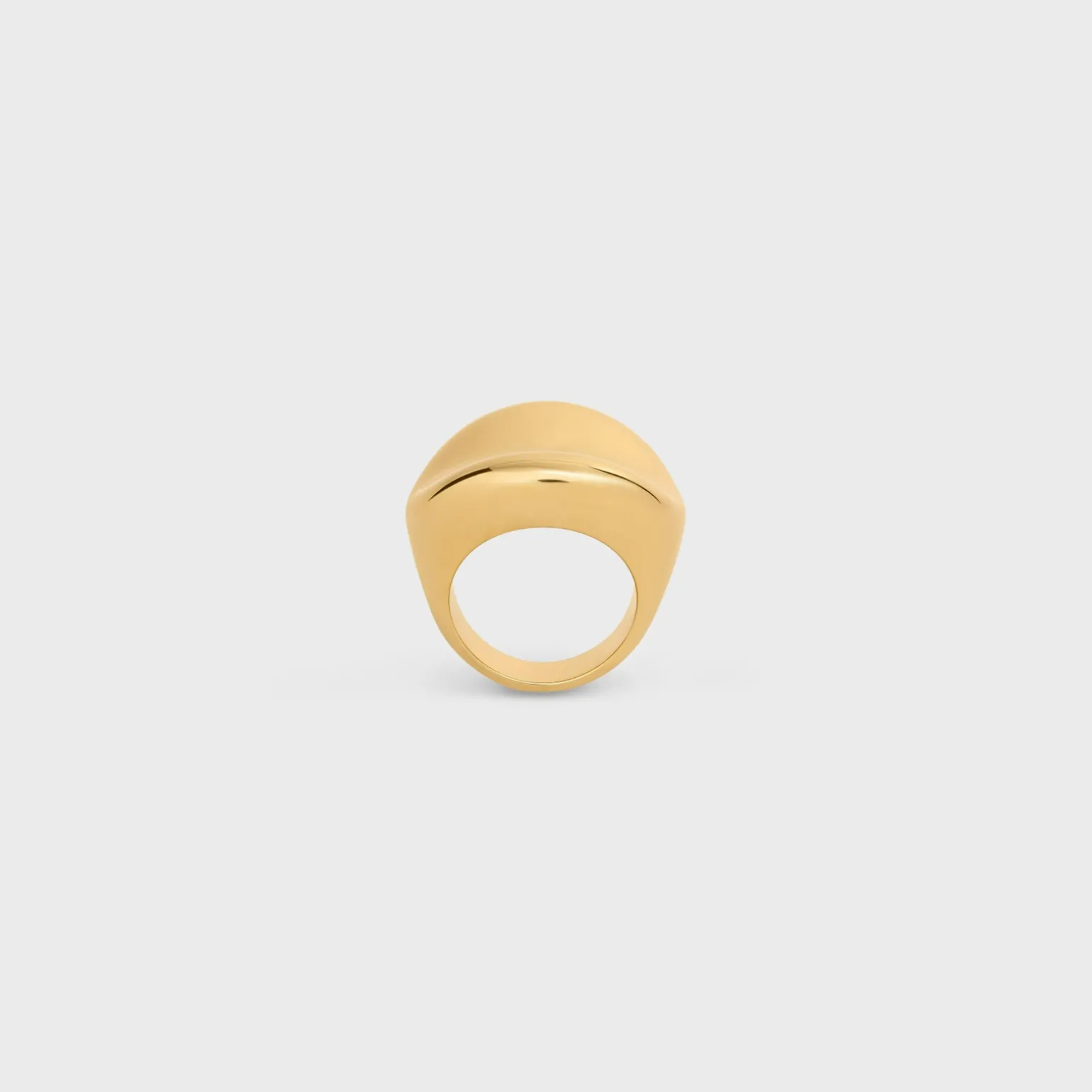 Formes Abstraites Cosmos Ring in Brass with Gold Finish