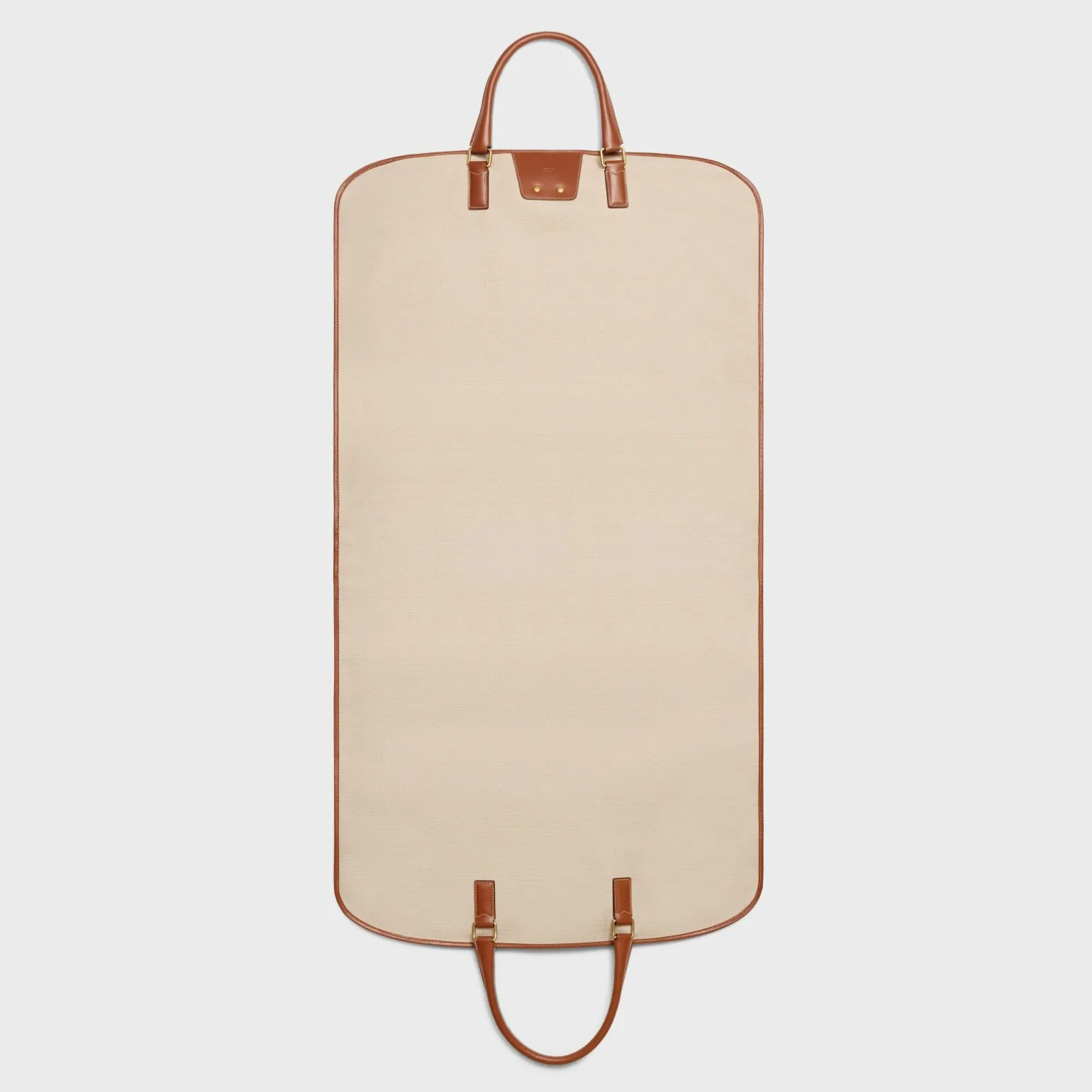 GARMENT BAG IN TEXTILE AND CALFSKIN