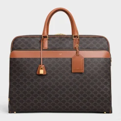 Garment Bag in Triomphe Canvas and Calfskin