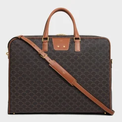 Garment Bag in Triomphe Canvas and Calfskin