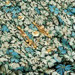 gathered midi dress in silk georgette