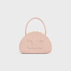 HALF MOON CASE in PATENT CALFSKIN
