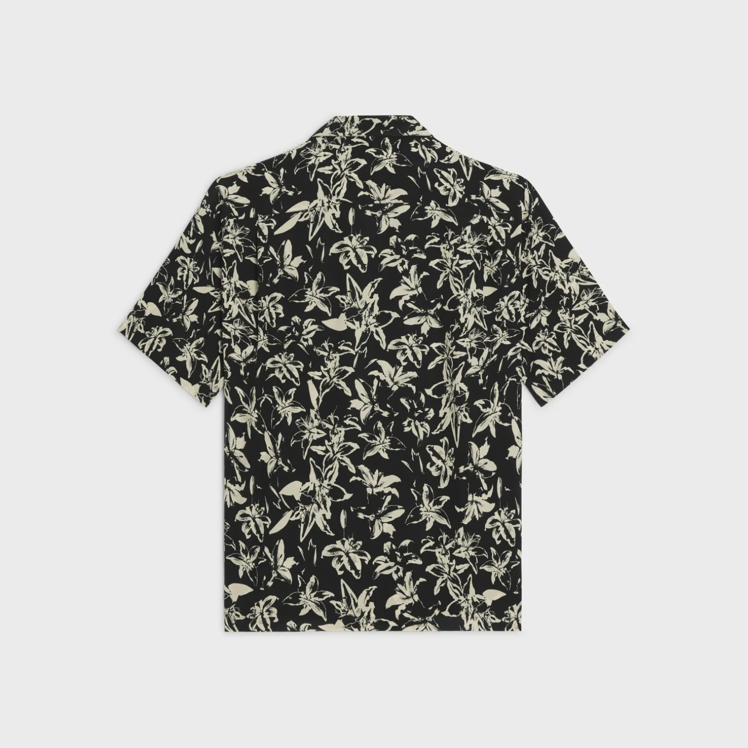 hawaiian shirt in printed viscose