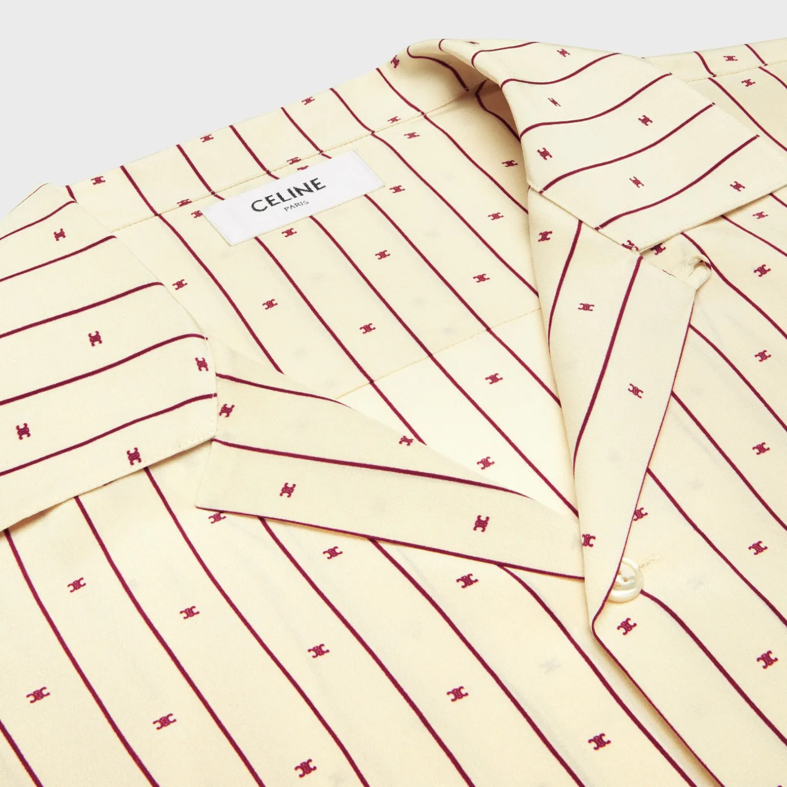 hawaiian shirt in printed viscose
