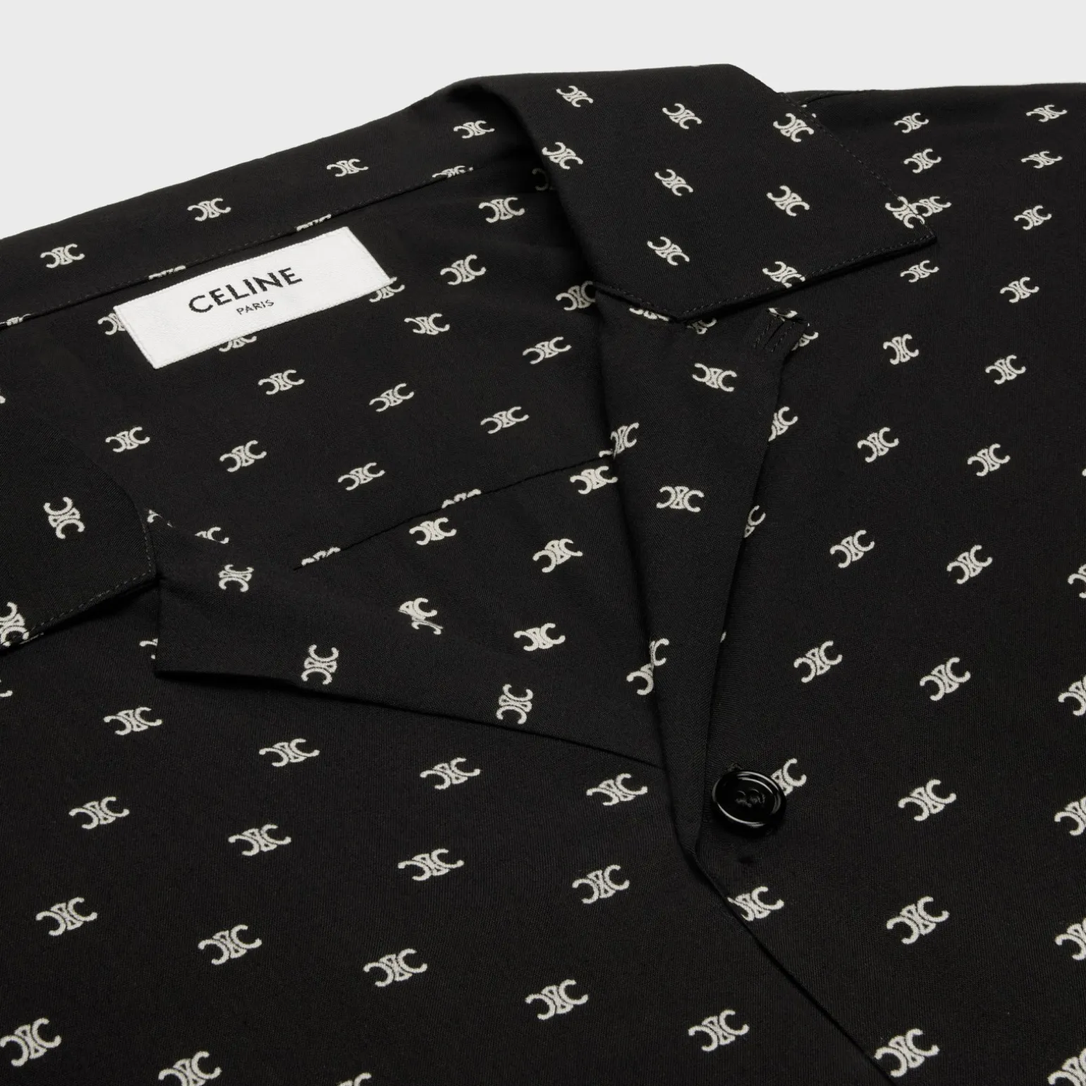 hawaiian shirt in printed viscose