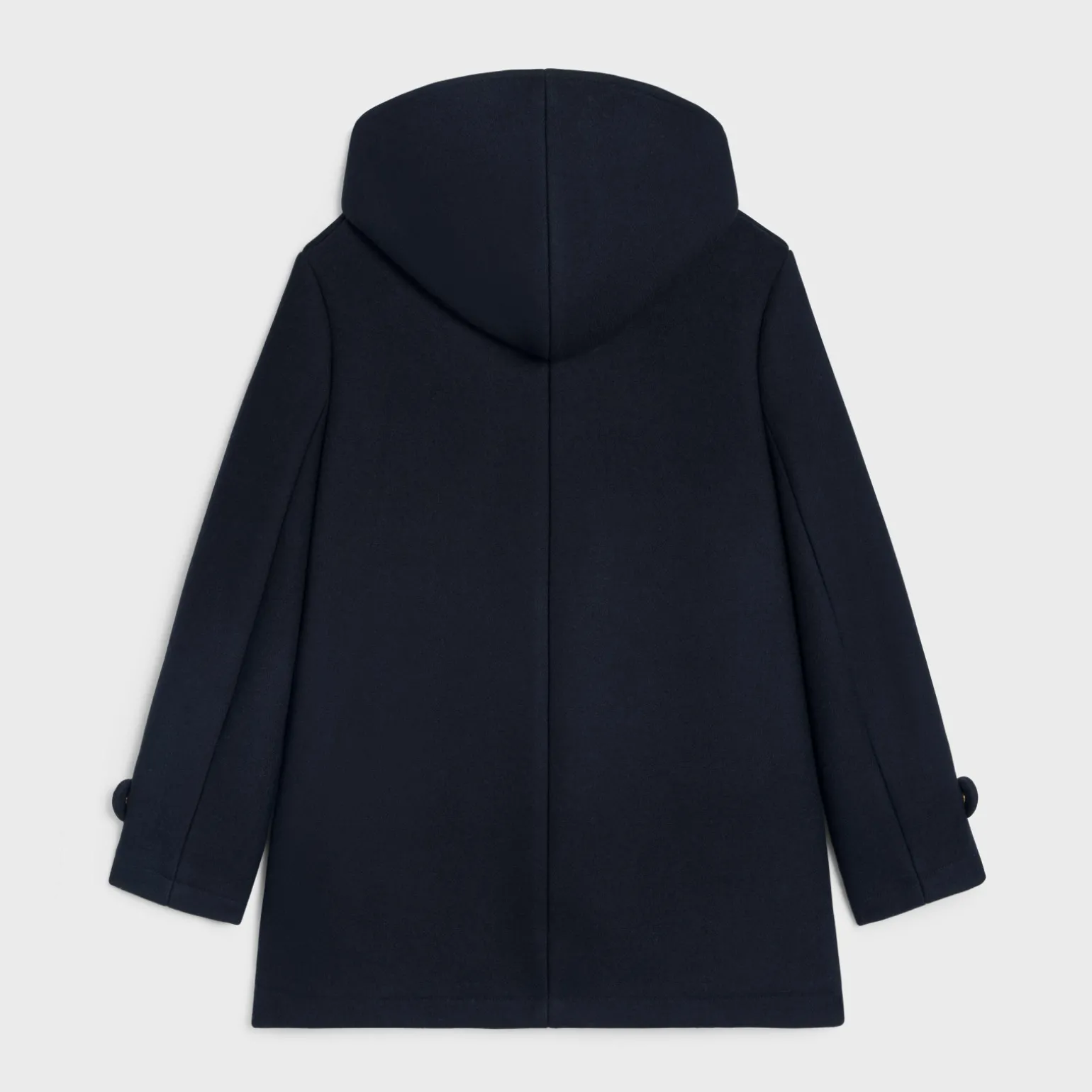 hooded Triomphe coat in wool felt