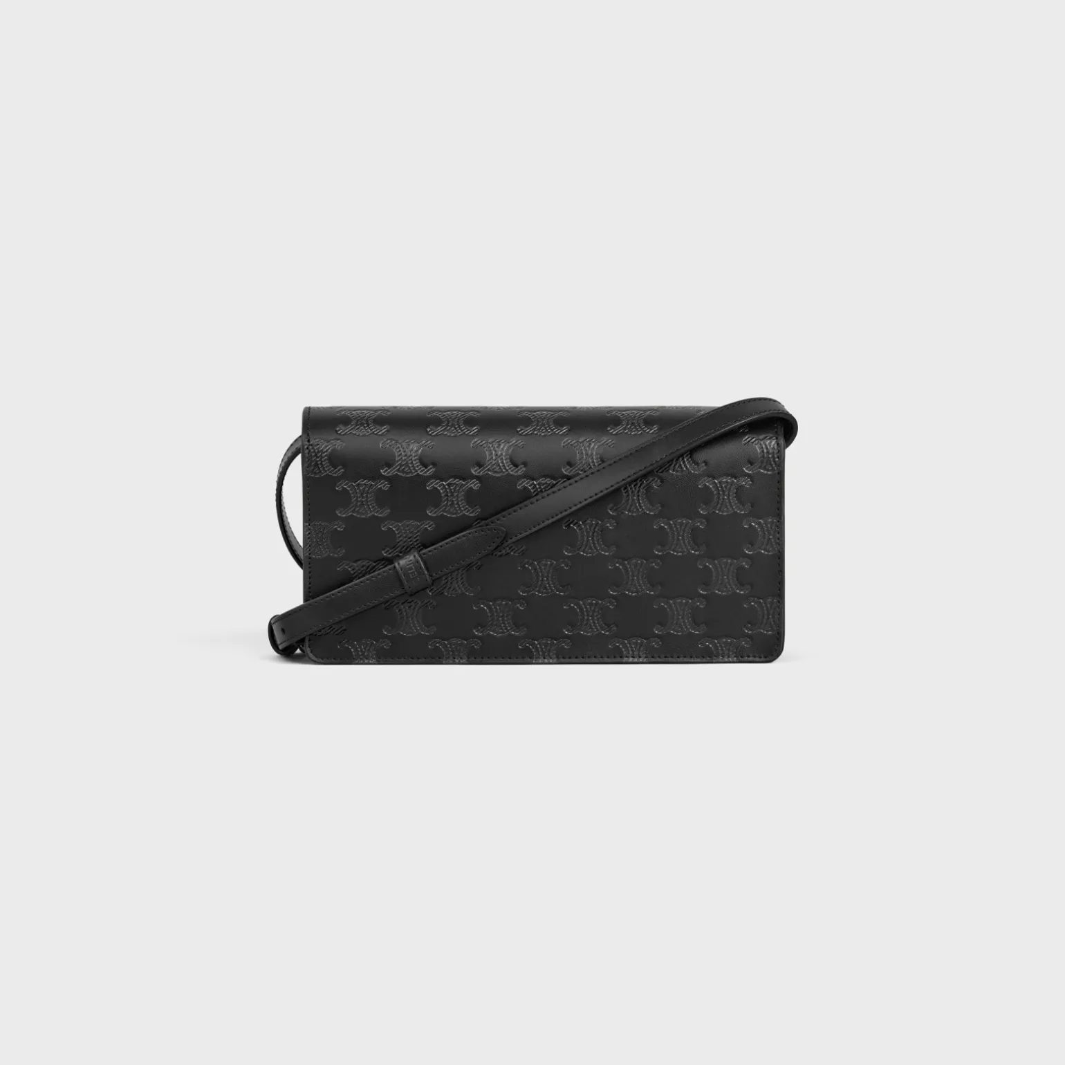 Horizontal Sleeve in Calfskin with triomphe embossed