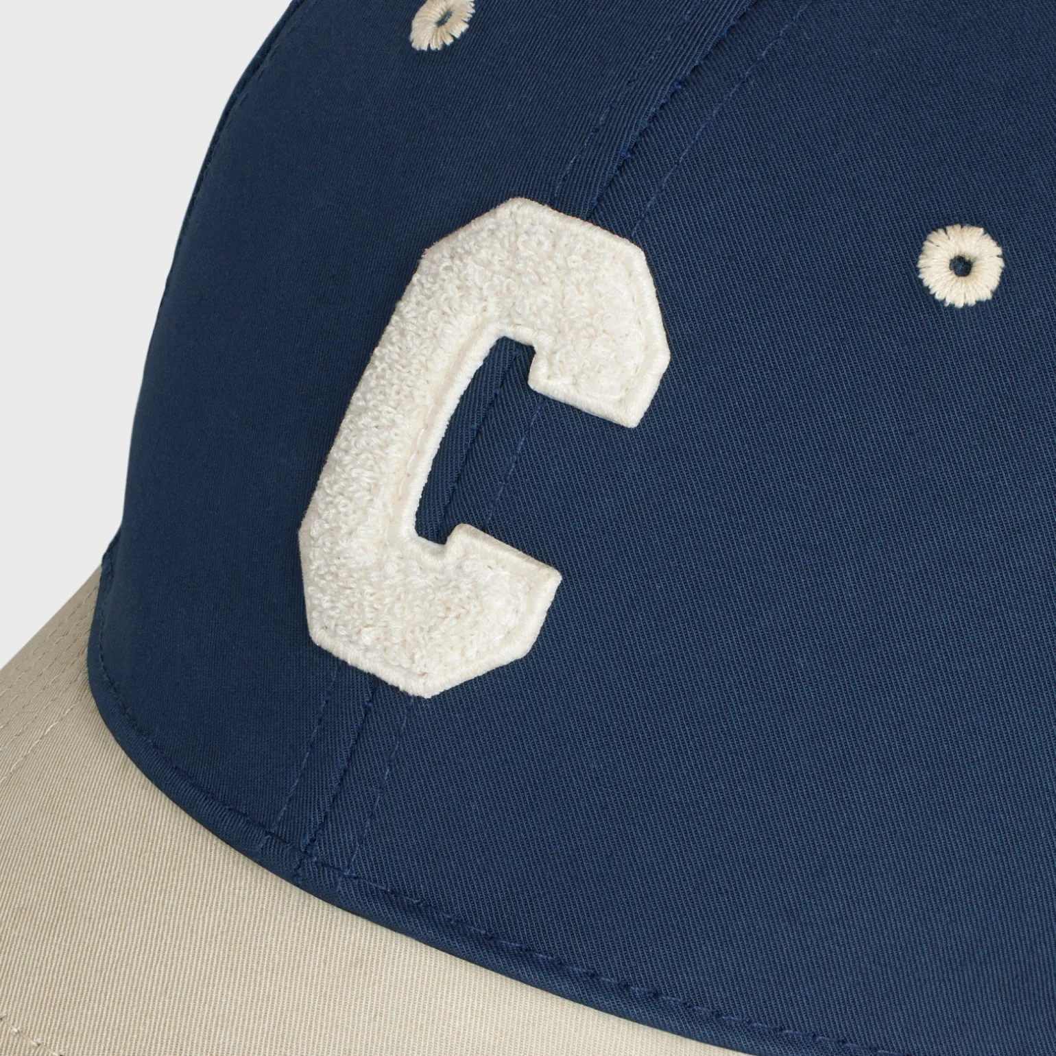 initial baseball cap in cotton
