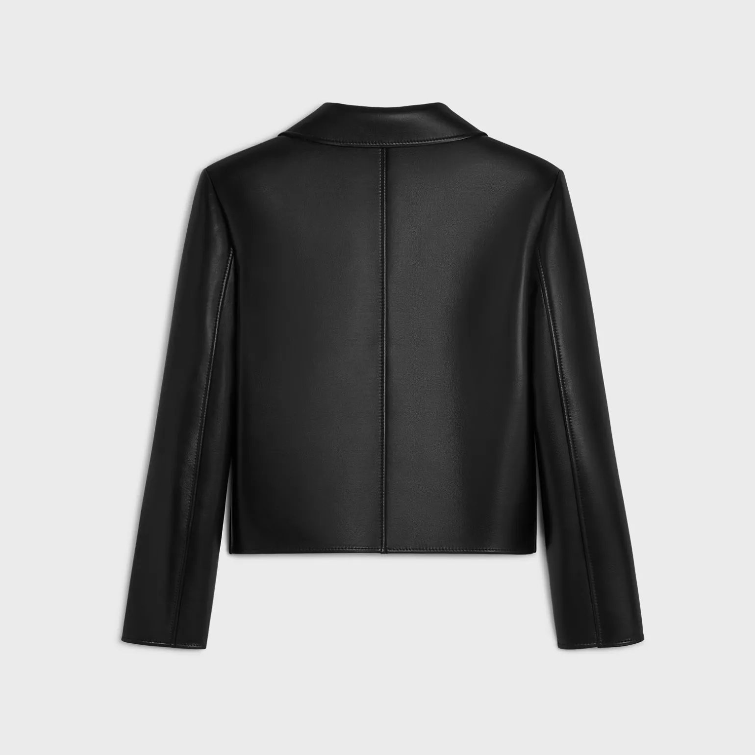 jacket with Claudine collar in soft lambskin