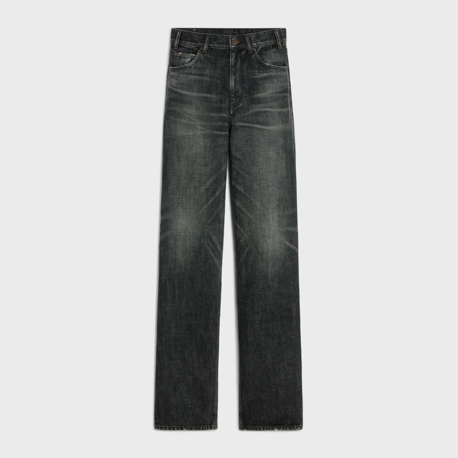 kitty jeans in black ice rinse wash denim