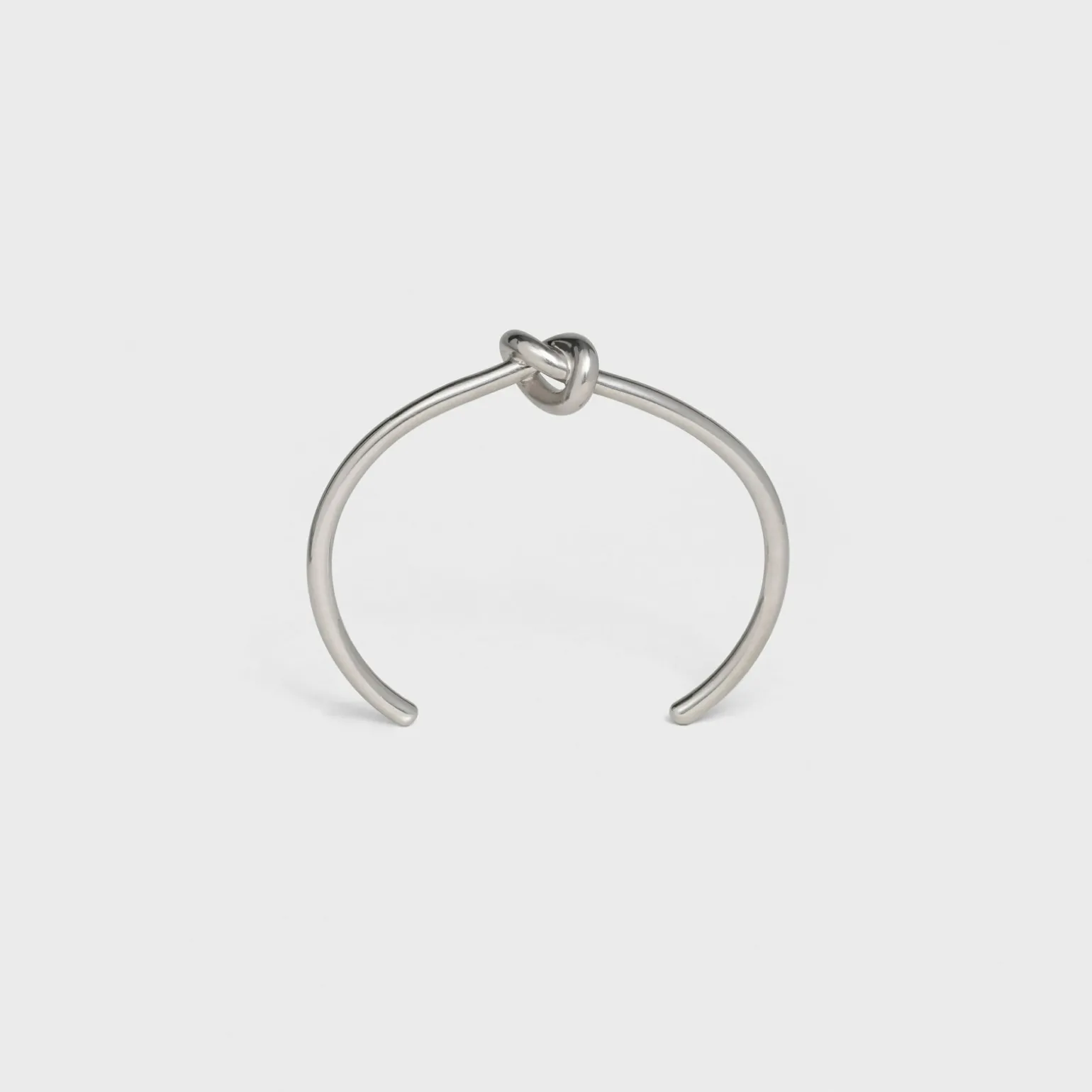 Knot Extra-Thin Bracelet in Brass with Rhodium finish