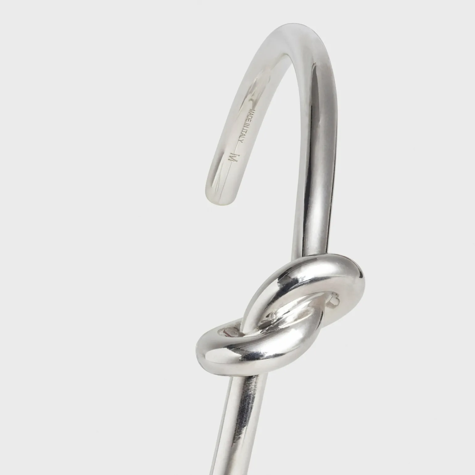 Knot Extra-Thin Bracelet in Brass with Rhodium finish