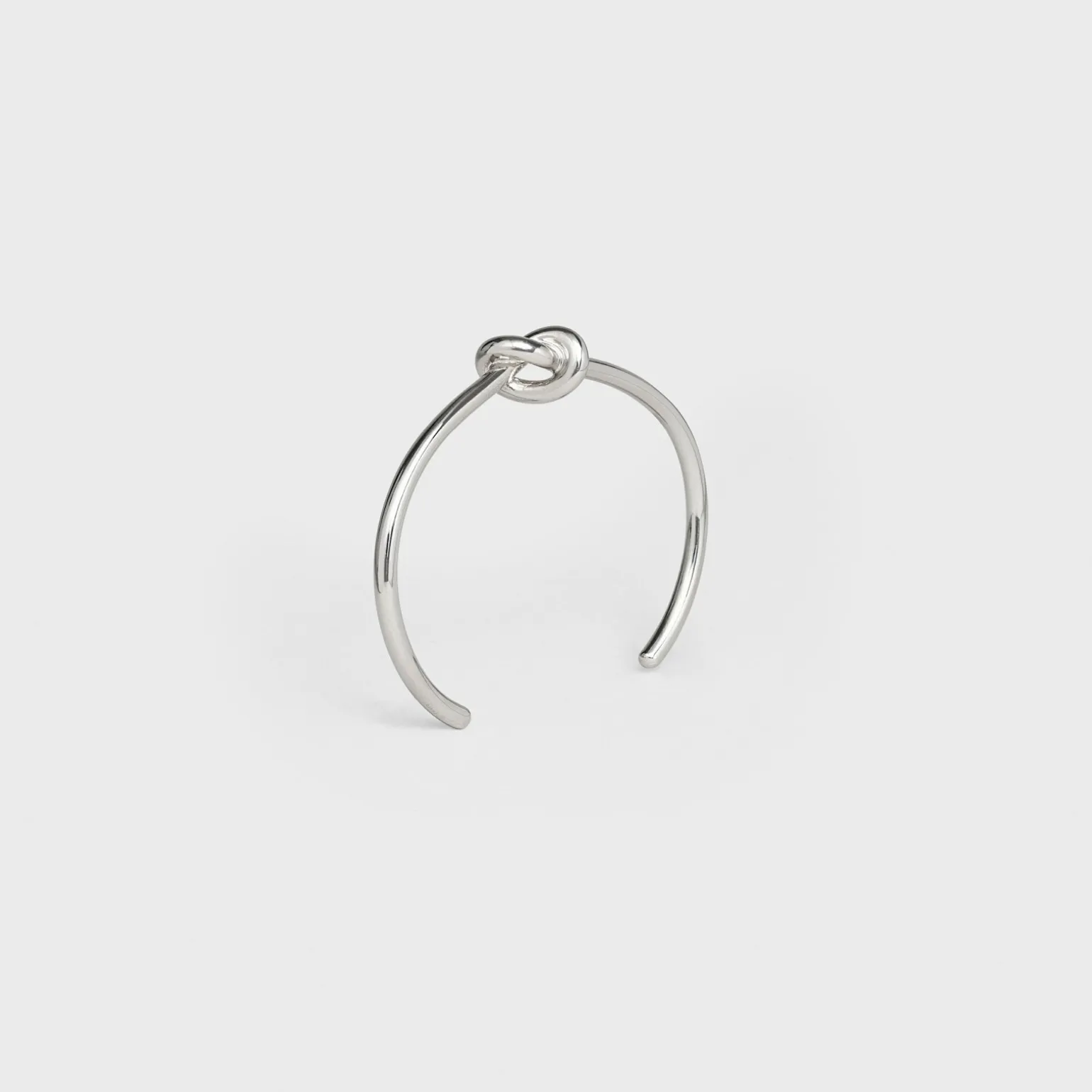 Knot Extra-Thin Bracelet in Brass with Rhodium finish