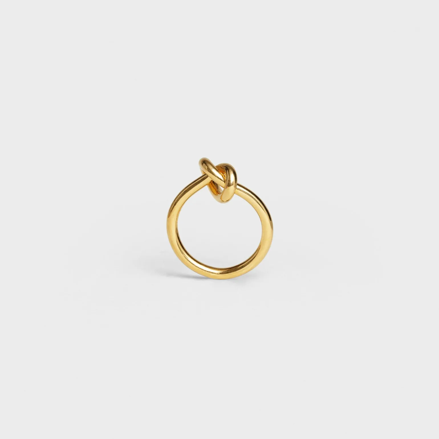 Knot Ring in Brass with Gold finish