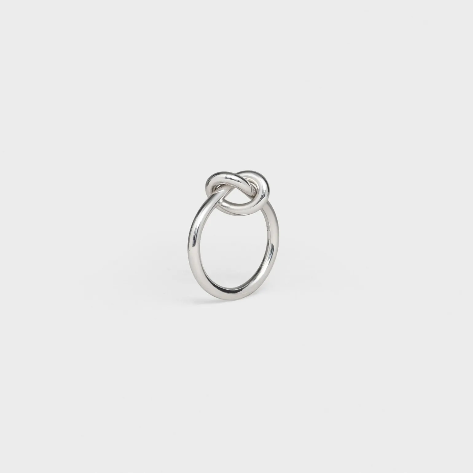 Knot Ring in Brass with Rhodium finish