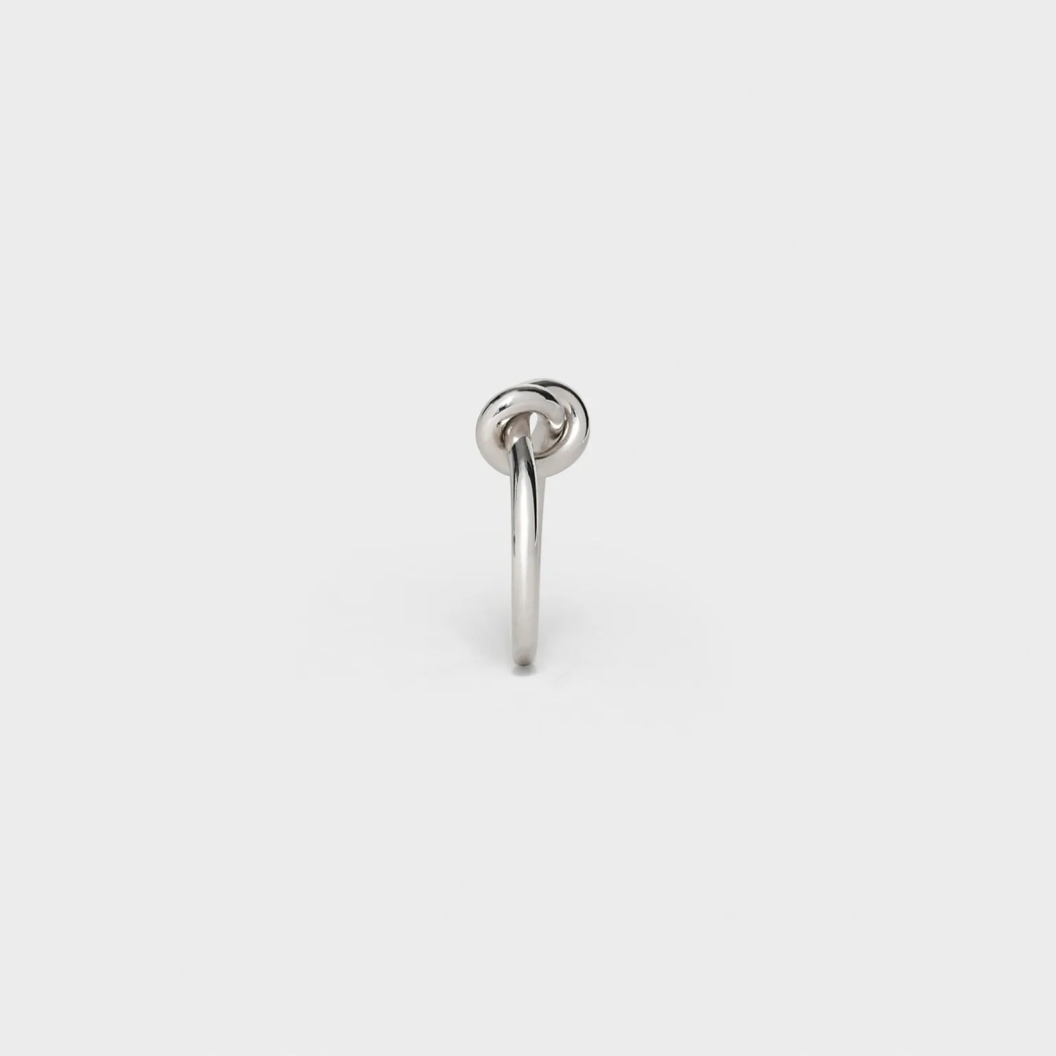 Knot Ring in Brass with Rhodium finish