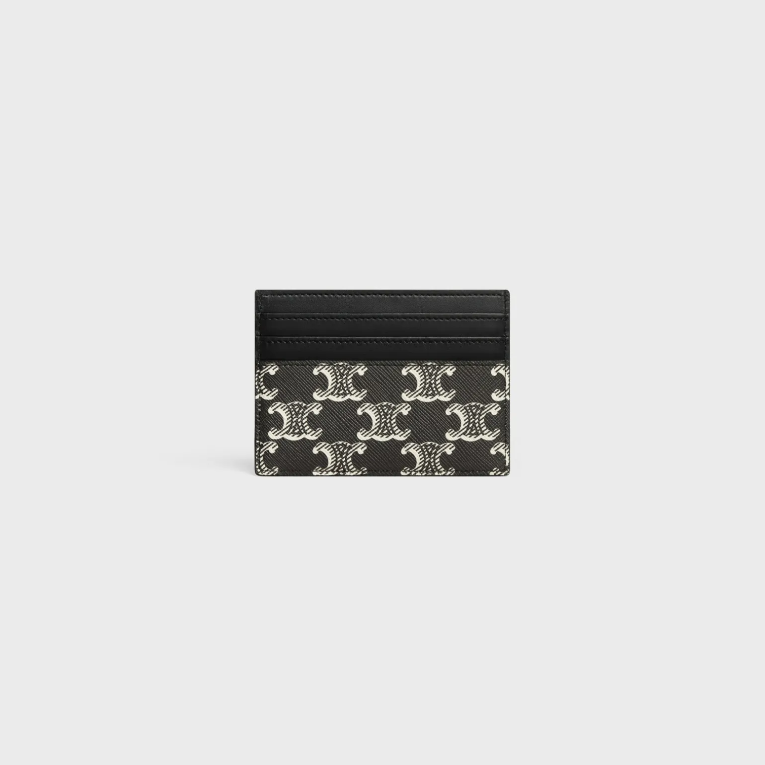 LARGE CARD HOLDER in Triomphe canvas two-tone and calfskin