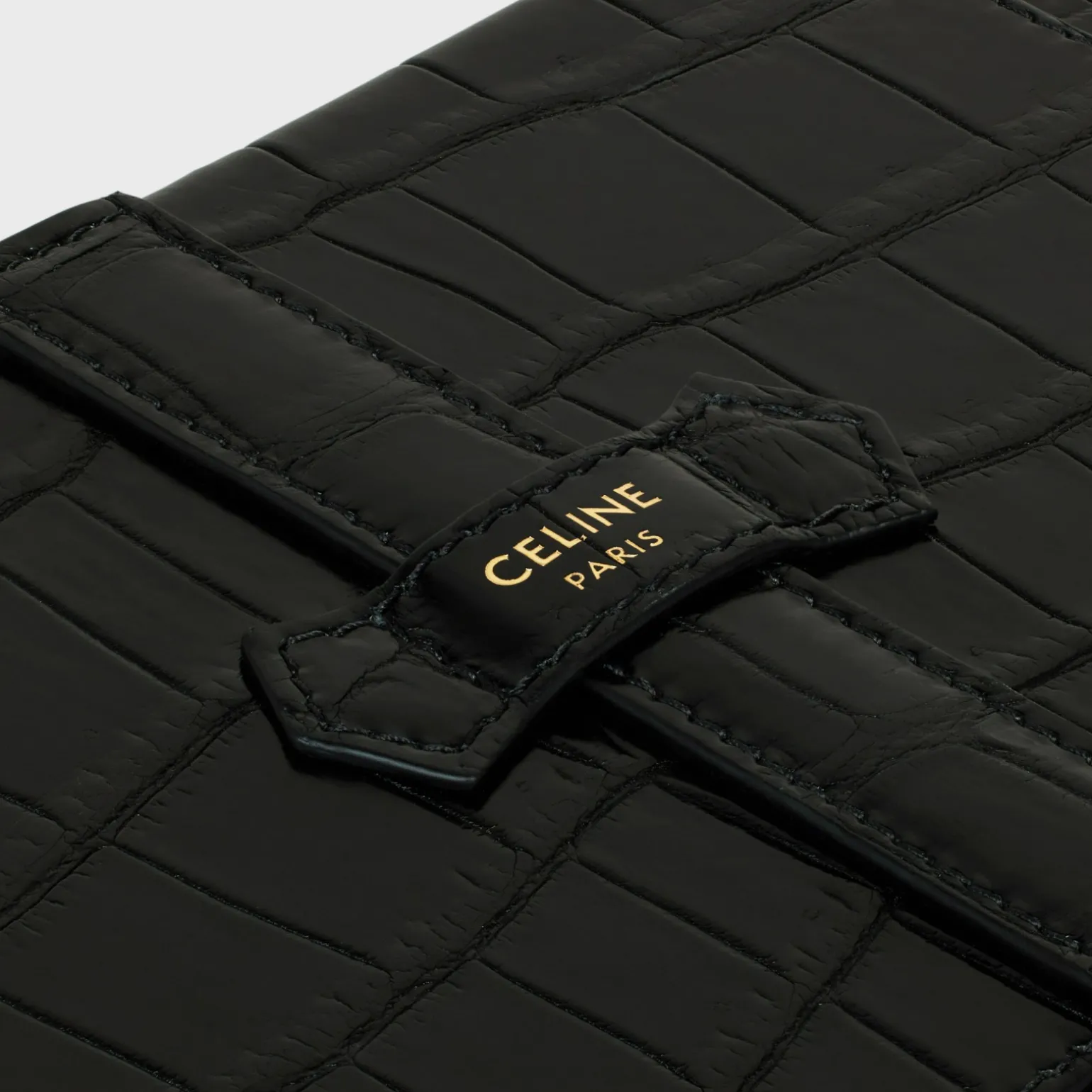 large jewels case in crocodile