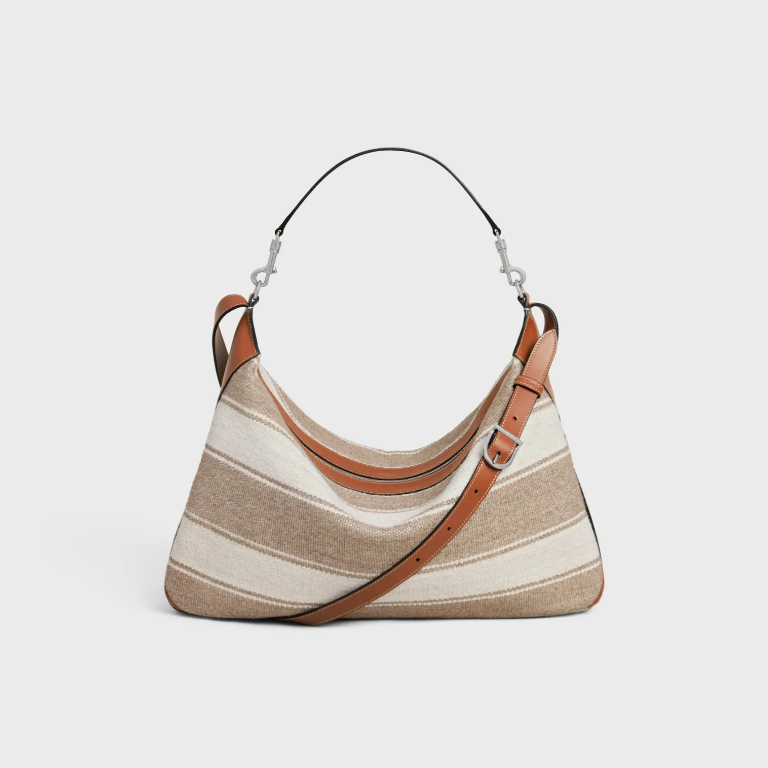 Large Strap Romy in Textile with celine jacquard and calfskin