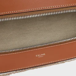 Large Strap Romy in Textile with celine jacquard and calfskin