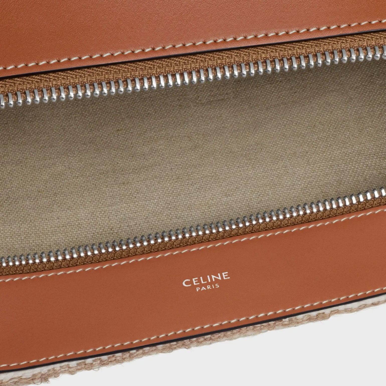 Large Strap Romy in Textile with celine jacquard and calfskin
