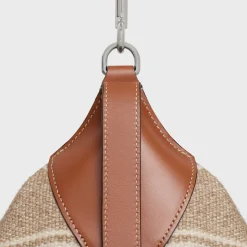 Large Strap Romy in Textile with celine jacquard and calfskin