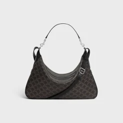 Large Strap Romy in Triomphe canvas and calfskin