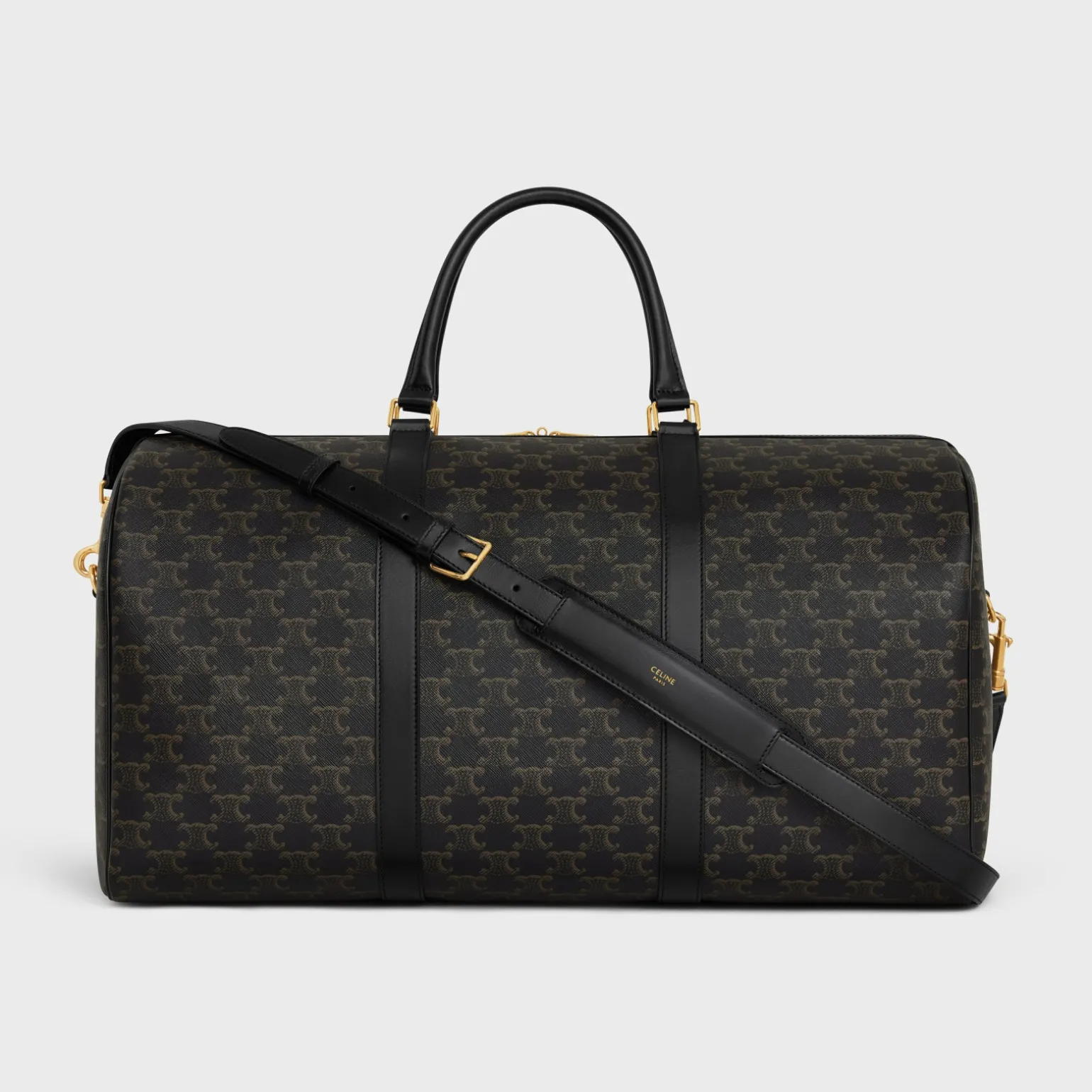 Large Travel Bag in Triomphe Canvas and calfskin